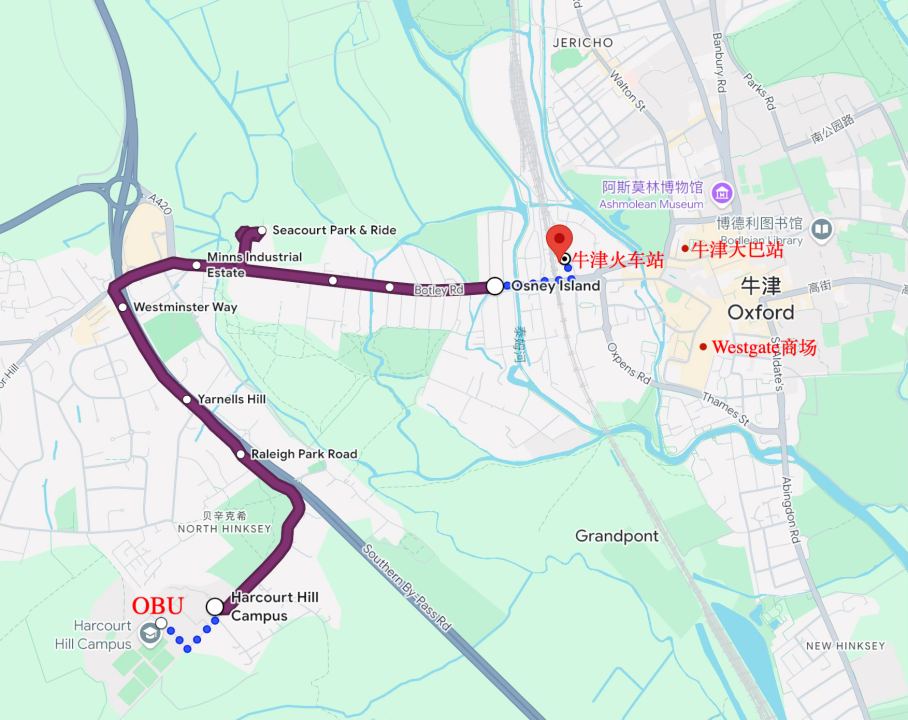 OBU 乘坐 4B 公交路线